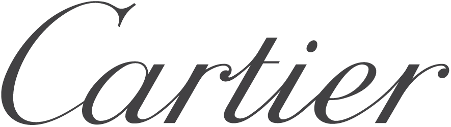 Cartier logo in elegant cursive script